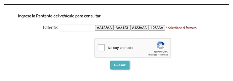 Paso 2 para consultar o cambiar el turno de la VTV en Luján